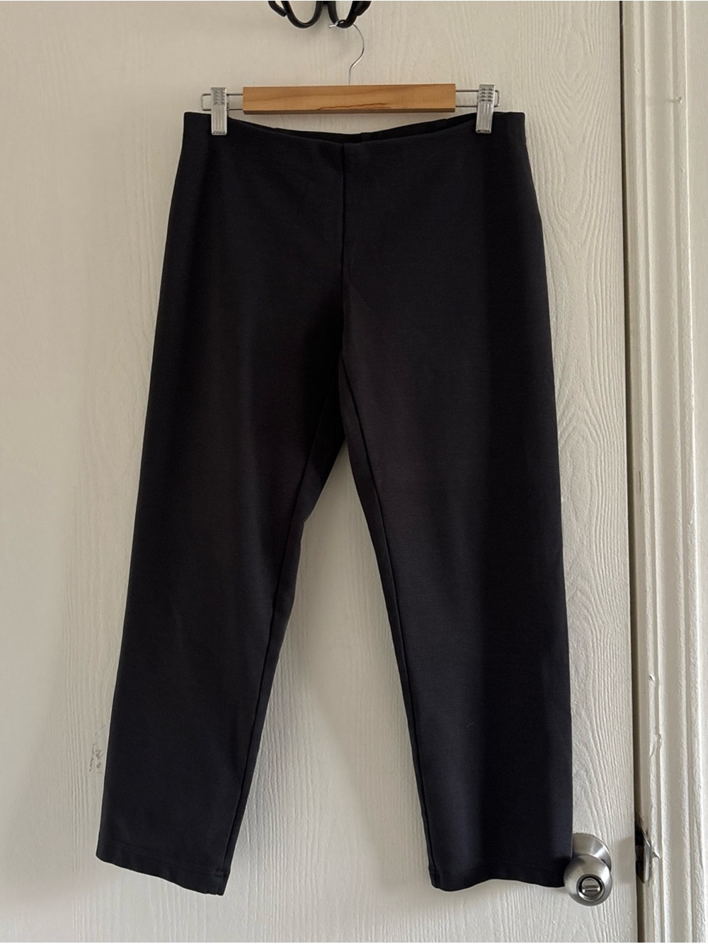 Eileen Fisher Charcoal Gray Pull-On Pants Petite Small PS Minimalist